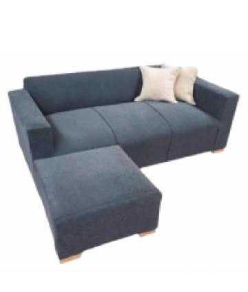 SOFA CARO 3 CUERPOS C/PUFF CHENILLE