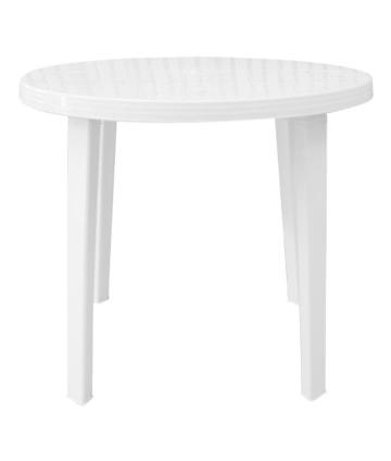 MESA REDONDA BLANCA 14468 90CM PATAS DESMONTABLES