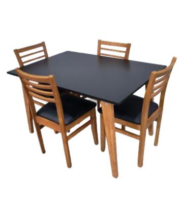 JUEGO COMEDOR MOD130 130 + 4 SILLAS