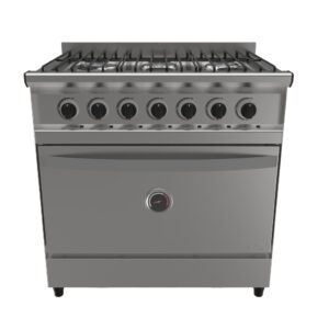 COCINA C-V82FA6H2 6H 82CM GN PUERTA ACERO MOD.FIT