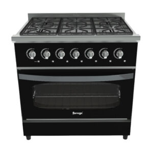 COCINA C-V86BV6H 86CM 6H GN P.DOBLE VIDRIO BLACK