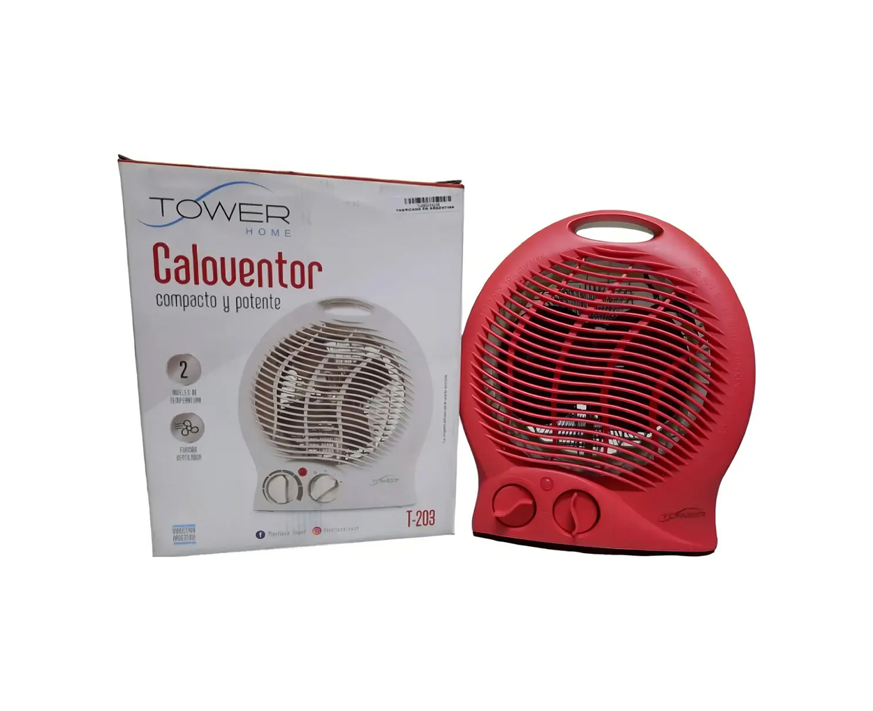 CALOVENTOR T-203R ROJO REDONDO BY KANJI - Imagen 3