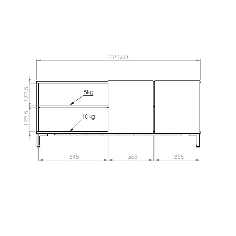RACK PARA TV ROS130 LINEA OSLO - Imagen 3