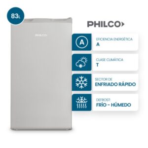HELADERA PHBM093P2 83LTS BAJO MESADA PLATA