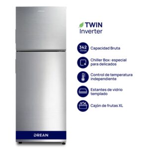 HELADERA RZN320PCARX0 NO FROST 340L INOXIDABLE