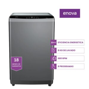 LAVARROPAS LE08S10-GR-L 8KG GRIS C/SUPERIOR