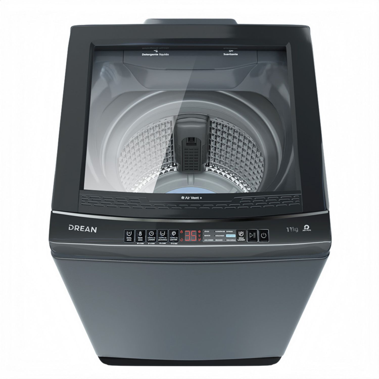 LAVARROPAS LPDR1165LG 11KG ECOINVERTER GRIS C/S - Imagen 5