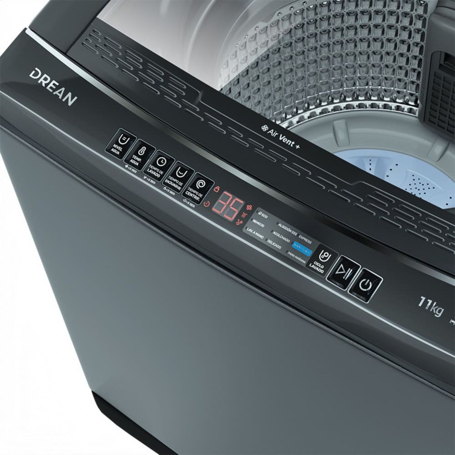 LAVARROPAS LPDR1165LG 11KG ECOINVERTER GRIS C/S - Imagen 4