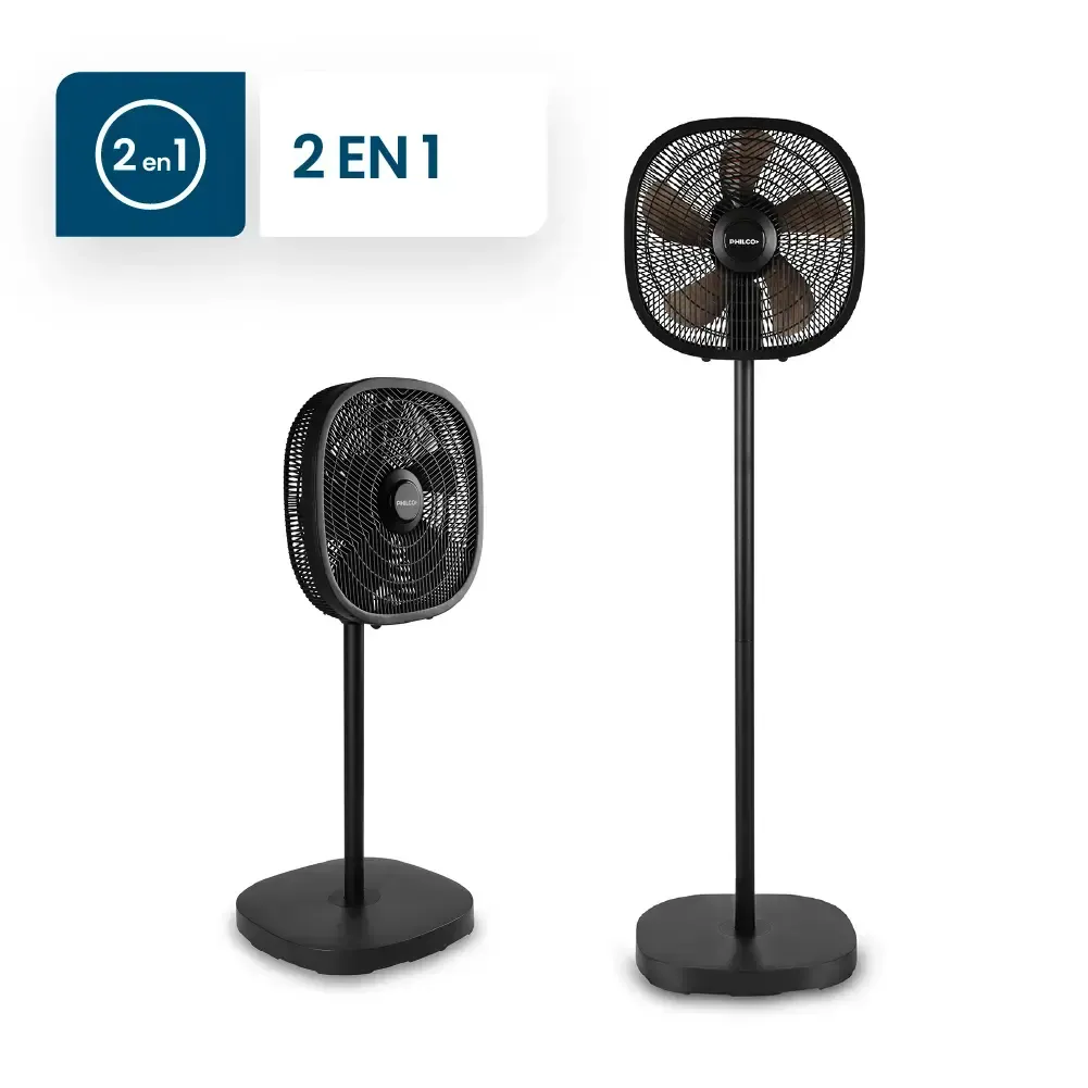VENTILADOR DE PIE VPN16315N 16"CUADRADO NEGRO - Imagen 4