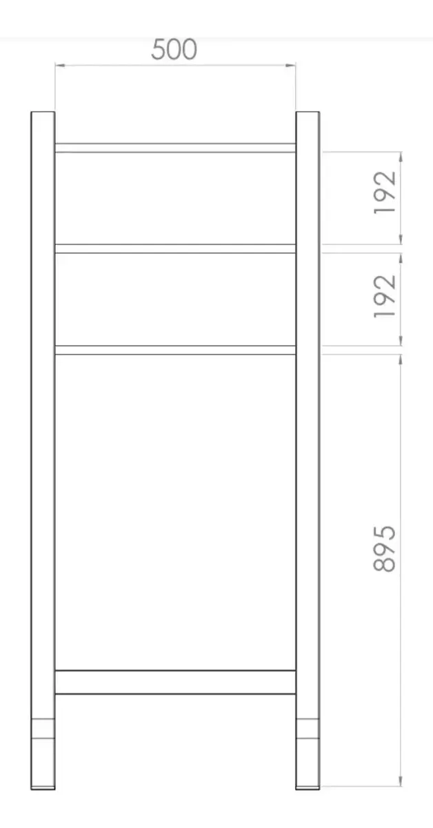 ORGANIZADOR DE BA O ESI060B ESCALERA BLANCO - Imagen 3