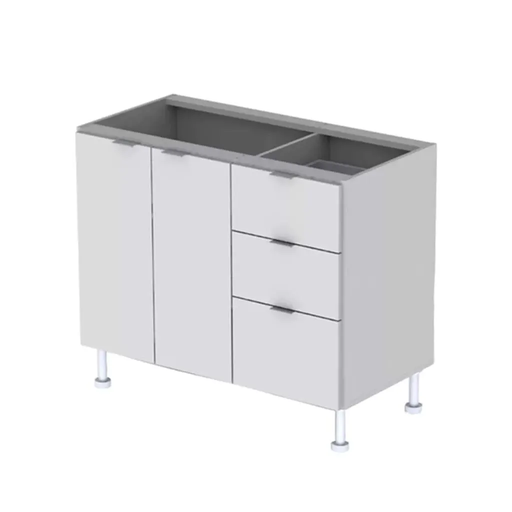 BAJO MESADA ARG-100SLB 1 PUERTA BLANCO