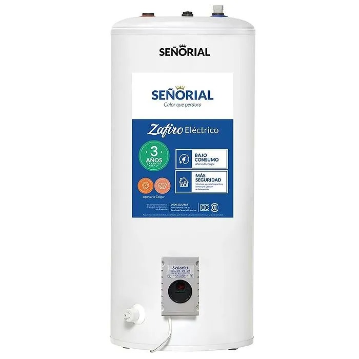 TERMOTANQUE ELECTRICO 95L ZAFIRO BLANCO
