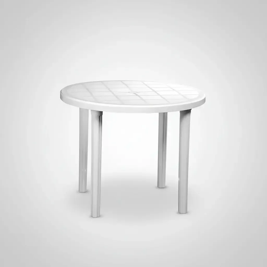 MESA BLANCA 90 CM - Imagen 2