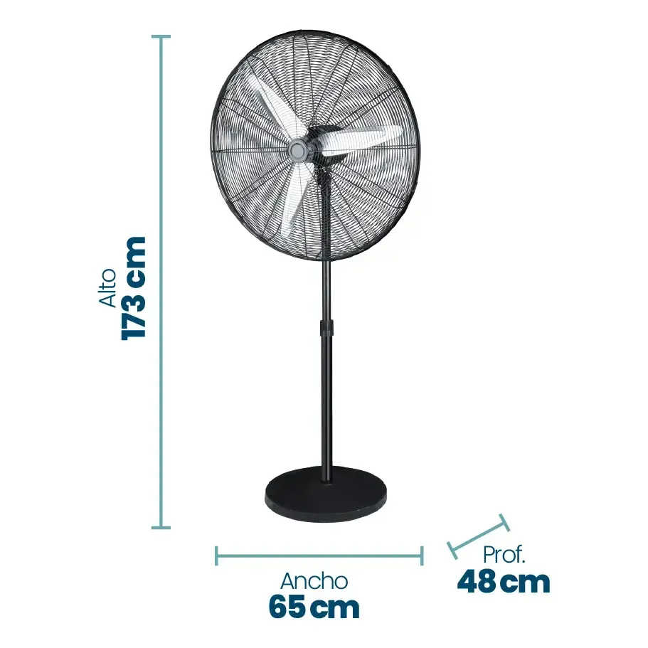 VENTILADOR DE PIE VPIP2623P 26"INDUSTRIAL - Imagen 4