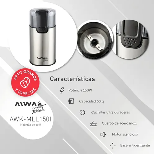 MOLINILLO DE CAFE AWK-MLL150I - Imagen 2