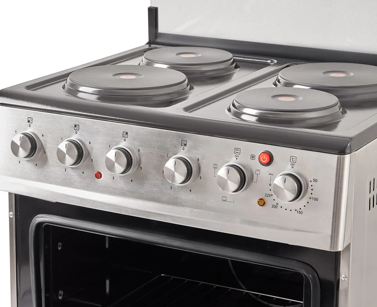 COCINA 4H ELECTRICA COC-EKXL01V 60X50 INOXIDABLE - Imagen 3