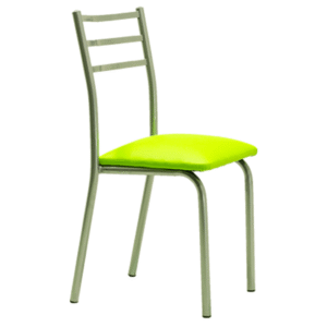 SILLA ECO C/ALUMINIO CUERINA LISA CRUDO
