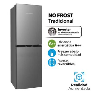 HELADERA KHGA25NI/9 253LTS ACERO INV.NO FROST