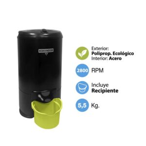 SECARROPAS 5,5 KG N-755/ECO NEGRO ECOLOGICO