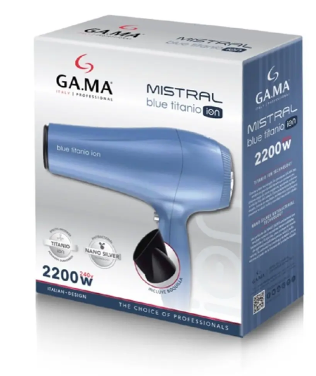 SECADOR DE CABELLO BRILLIANT BLUE TITAN - Imagen 2