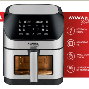 FREIDORA AW-FA80I 1800W DE AIRE 8LTS NEGRO SILVER