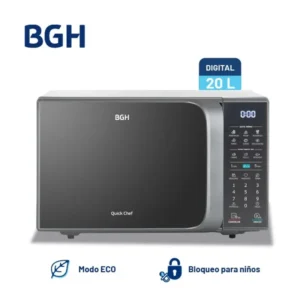 MICROONDAS B120DS20I 20LTS ECO SILVER BGH