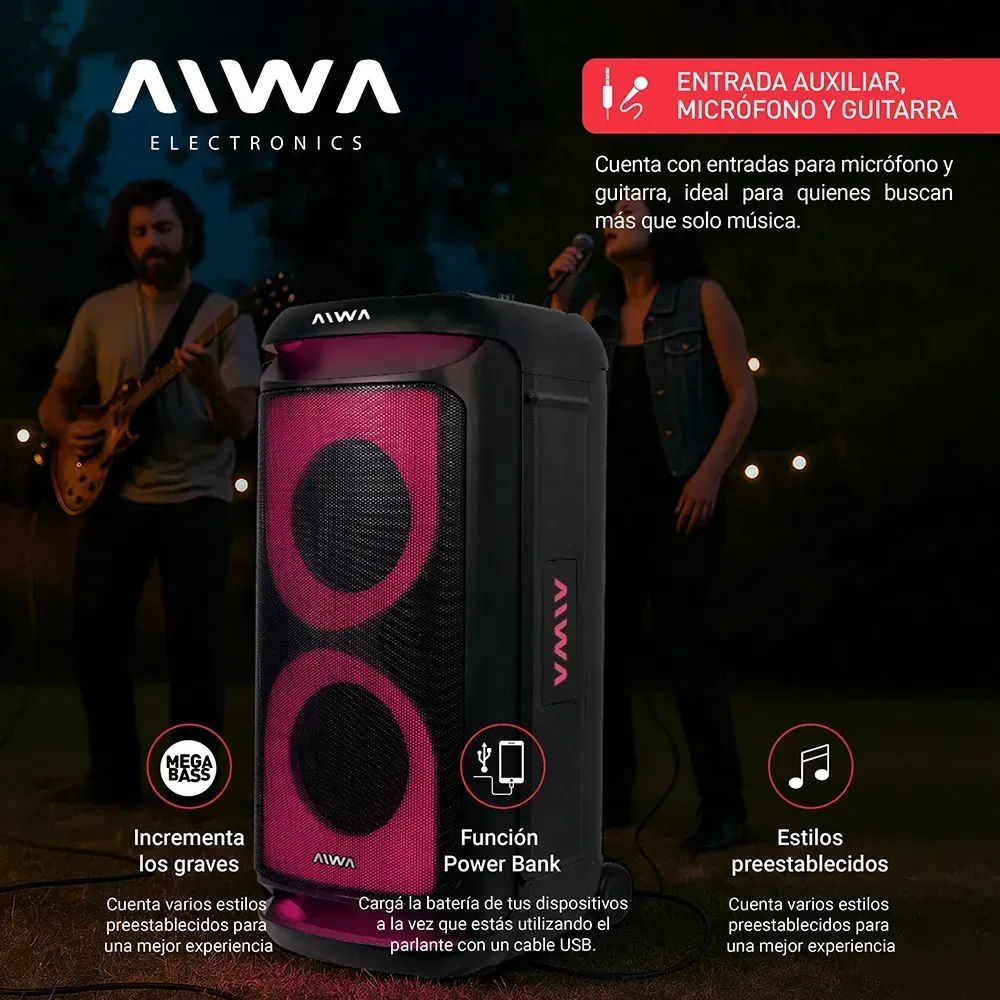 PARLANTE PORTATIL AW-T408 14.000W - Imagen 5