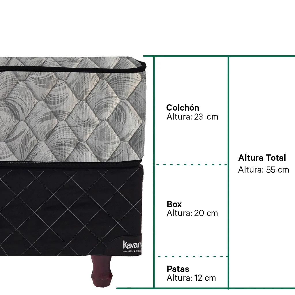CONJUNTO 190X080X23 SPOT BOX UNIVERSAL - Imagen 5