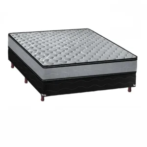 CONJUNTO 140X190 METAL EUROPILLOW BOX JACQUARD
