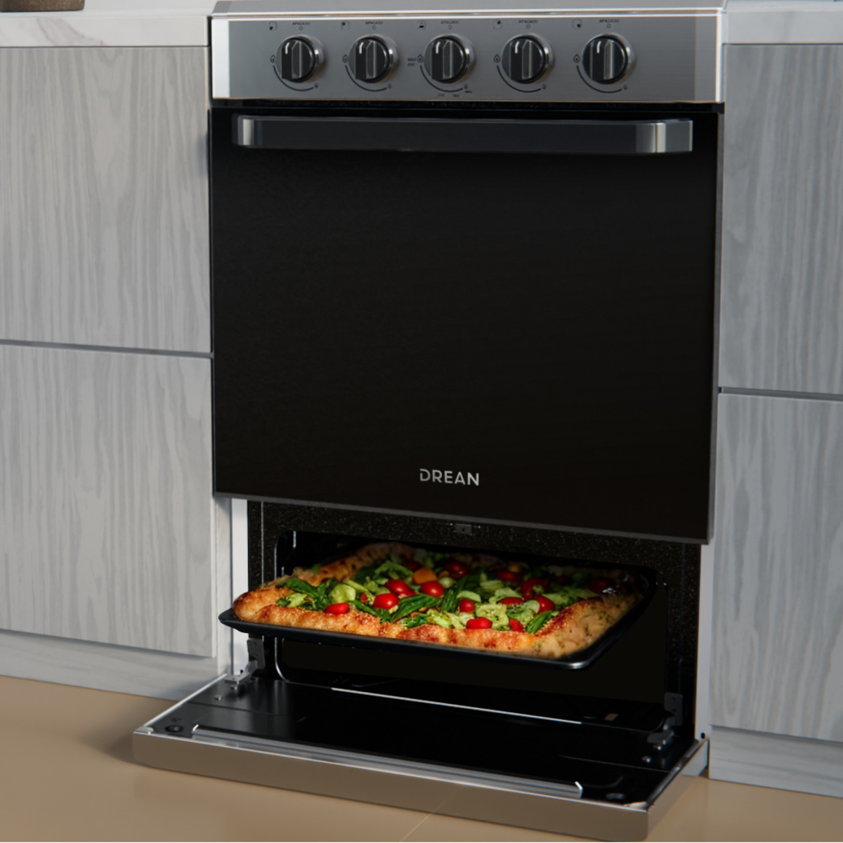 COCINA CD5602AI0 56CM INOXIDABLE DREAN - Imagen 4
