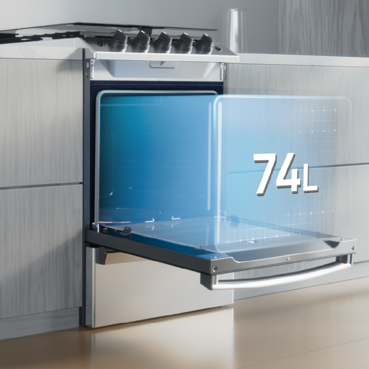 COCINA CD5614AI0 56CM INOXIDABLE DREAN - Imagen 3