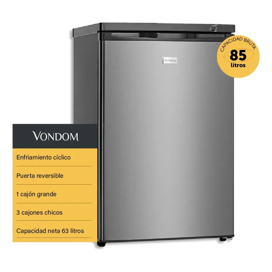 FREEZER FR55 BAJO MESADA INOX.85LTS VONDOM - Imagen 2
