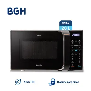 MICROONDAS B120DN20 DIGITAL NEGRO - Imagen 2
