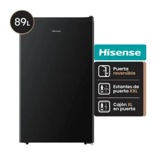 HELADERA RR093N1EB1 94LTS BAJO MESADA NEGRA HISENS