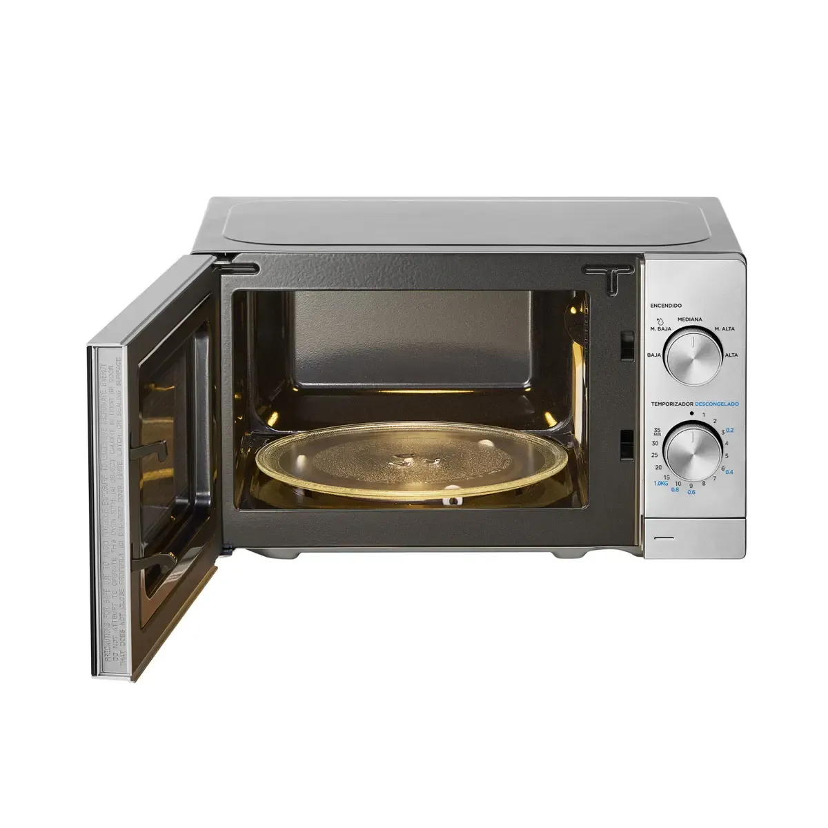 MICROONDAS 20LTS MW-MN120SAR1 SILVER MIDEA (BP) - Imagen 5