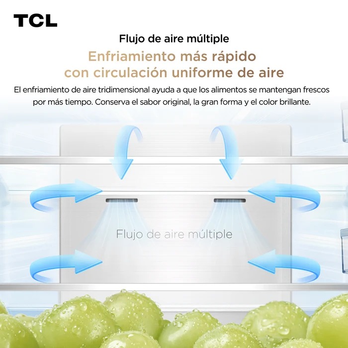 HELADERA P415TMN 415LTS NO FROST TOP MOUNT TCL - Imagen 5