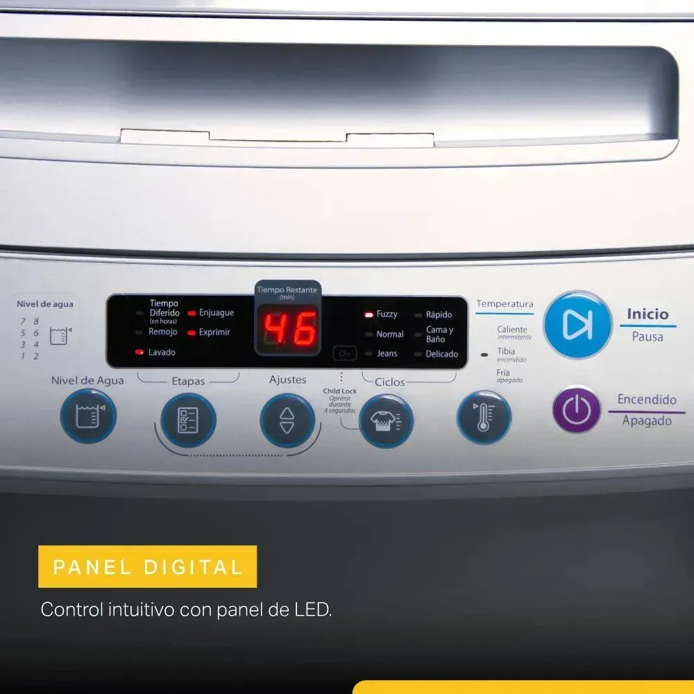 LAVARROPAS WWI06ASZWA 6.5KG C/SUP SILVER WHIRLPOOL - Imagen 5