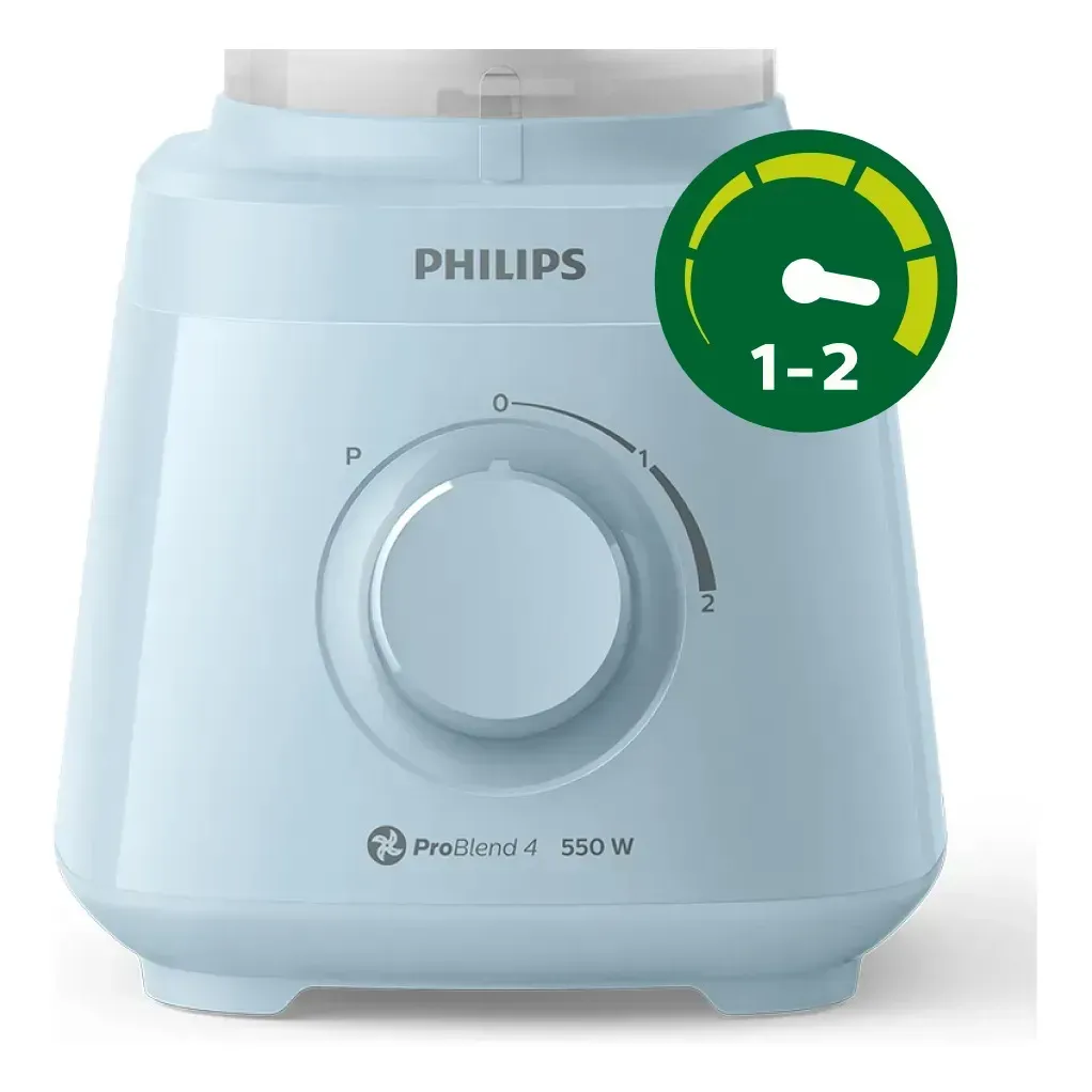 LICUADORA HR 2129/50 2LTS 550W CELESTE - Imagen 4