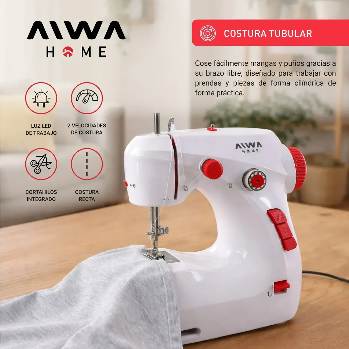 MAQUINA DE COSER AWH-MC101 AIWA - Imagen 4