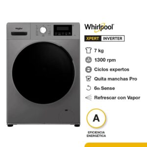 LAVARROPAS WNQ07AS CARGA FRONTAL 7KG INOXIDABLE