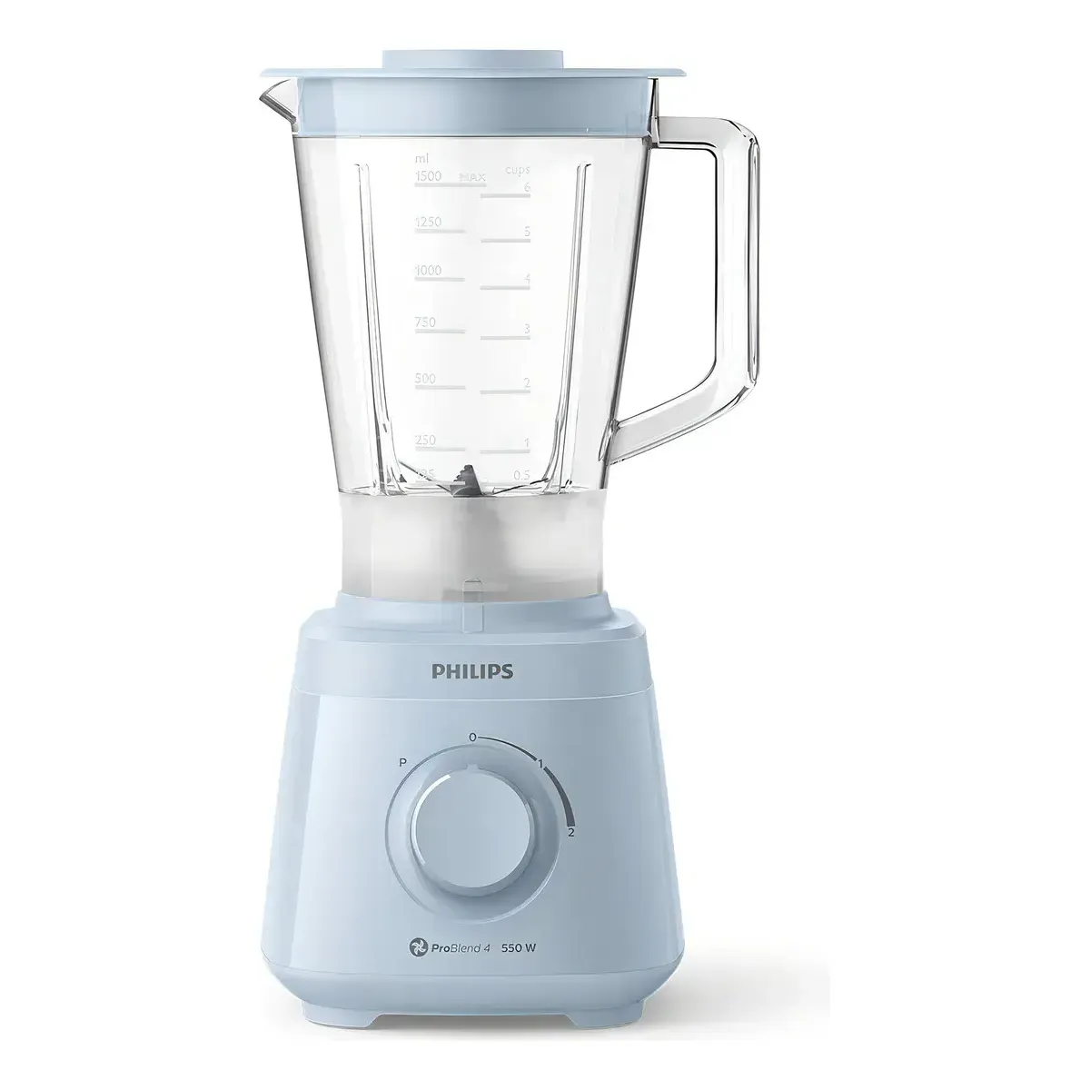 LICUADORA HR 2129/50 2LTS 550W CELESTE - Imagen 2